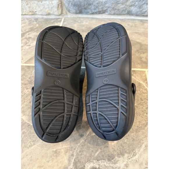 Nautica Mens Shoes Size 10 Black Slip On Comfort Water Sandals Outdoor - Picture 4 of 8